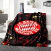 FC Bayern München Wappen Kunst Decken Flanell Bedruckt Atmungsaktiv Warm Überwurf für Zuhause Büro Bettwäsche 0708a125