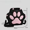 JK Girls Bag Cute Cat Paw Plush Backpack with Adjustable Straps Soft Furry Purse  Cartoon Backpack for Women Girls