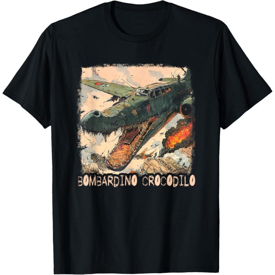 

Funny _Bombardino Crocodilo_ T-Shirt XXXXXL чёрный