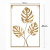 Nordic Vintage Metal Ginkgo Leaf Iron Wall Hanging Photo Frame Art Home Living Room Background Wall Decoration Accessories