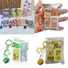 Tiny Food Themed Twist Egg Keychain Plastic Pendant Cute Backpack Charm Surprise Collectible Gift For Teens
