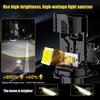 High Power H4 Led Projector Len Direct Insertion High Low Light Car Motorcycle Turbo Fan Lamp Super Bright Waterproof 1Pc