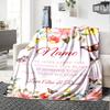 Home Customize Your Name Blanket Comfortable Soft Lightweight Allseason Multipurpose Blanket For Picnics Sofas Offices Beds Living Rooms Perfect Gift