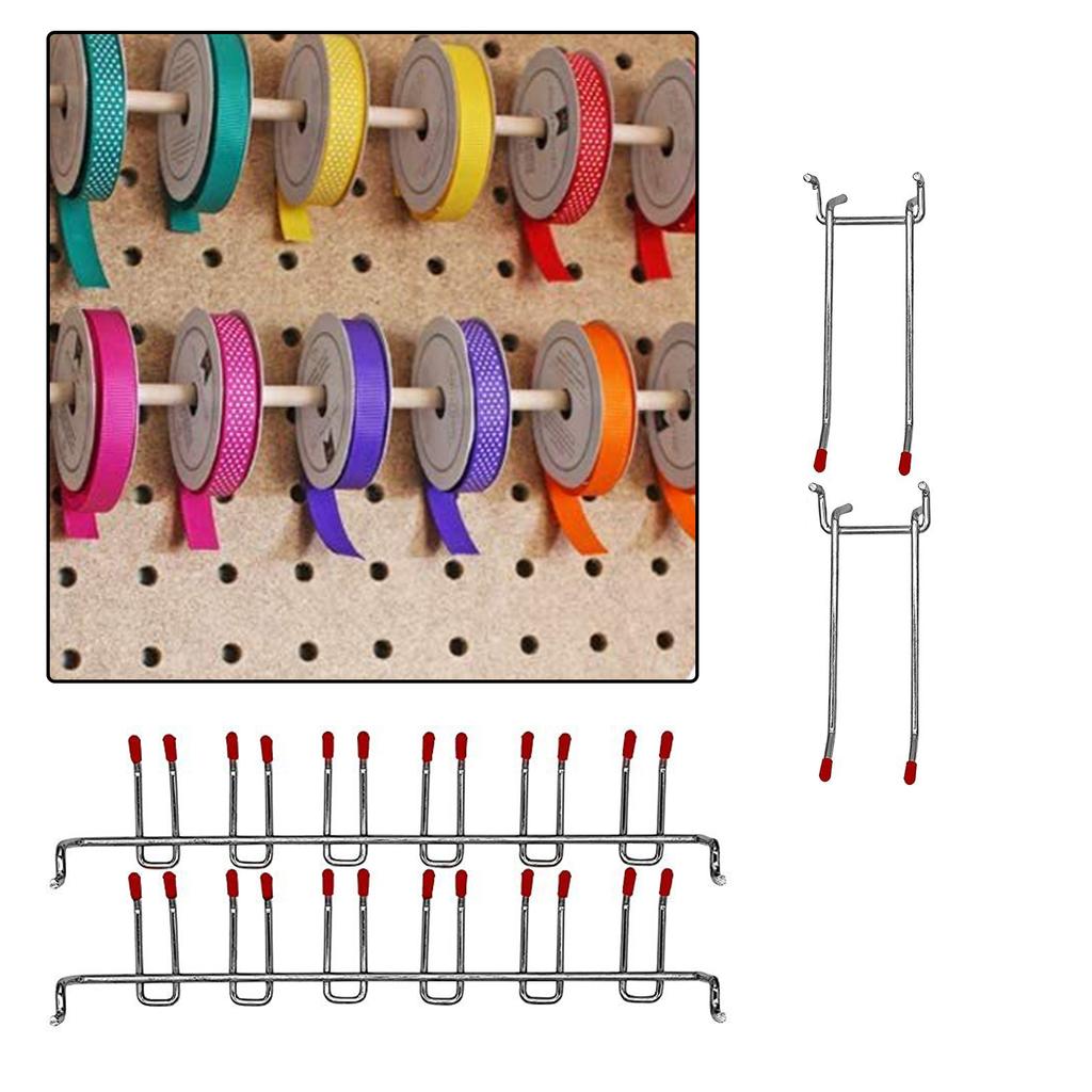 Industrial Strength Pegboard Mounting Hooks Metal Utility Hangers For Tool Shed Workshop Organization Supplies