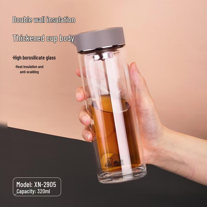 Heenoor Double Wall Borosilicate Glass Cup 320ml