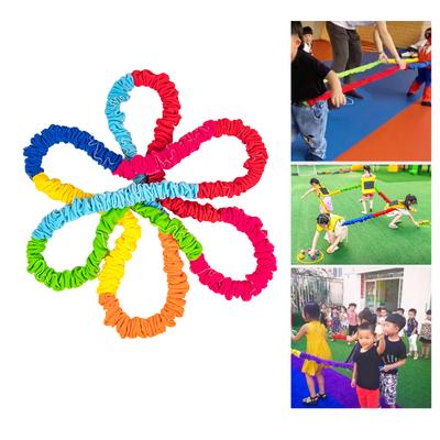 Outdoor Team Building Sports and Entertainment Toys Interactive Elastic Rope Loops Children's Sensory Rope Strength Training