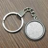 30 Stile Passend für 25mm Runde Glas Cabochon Schlüsselanhänger Basis Fassung Schmuckteil Schmuckzubehör Für Schlüsselanhänger Herstellung DIY