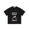 Crewneck T Shirt Black Fishing Man with Phone Icons and Text Sorry Cant Talk Im On My Other Line Casual Wear for Outdoor Activities and Everyday Use