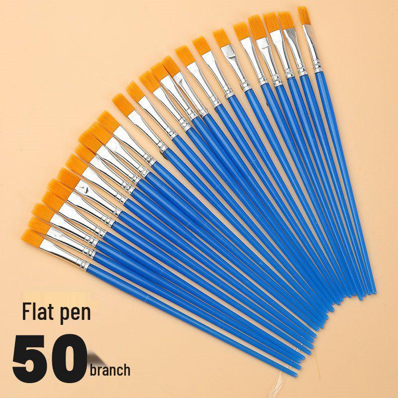 Wei Zhuang Kids' DIY Plaster Nylon Fine Liner Blue Brush for Oil Painting & Graffiti.