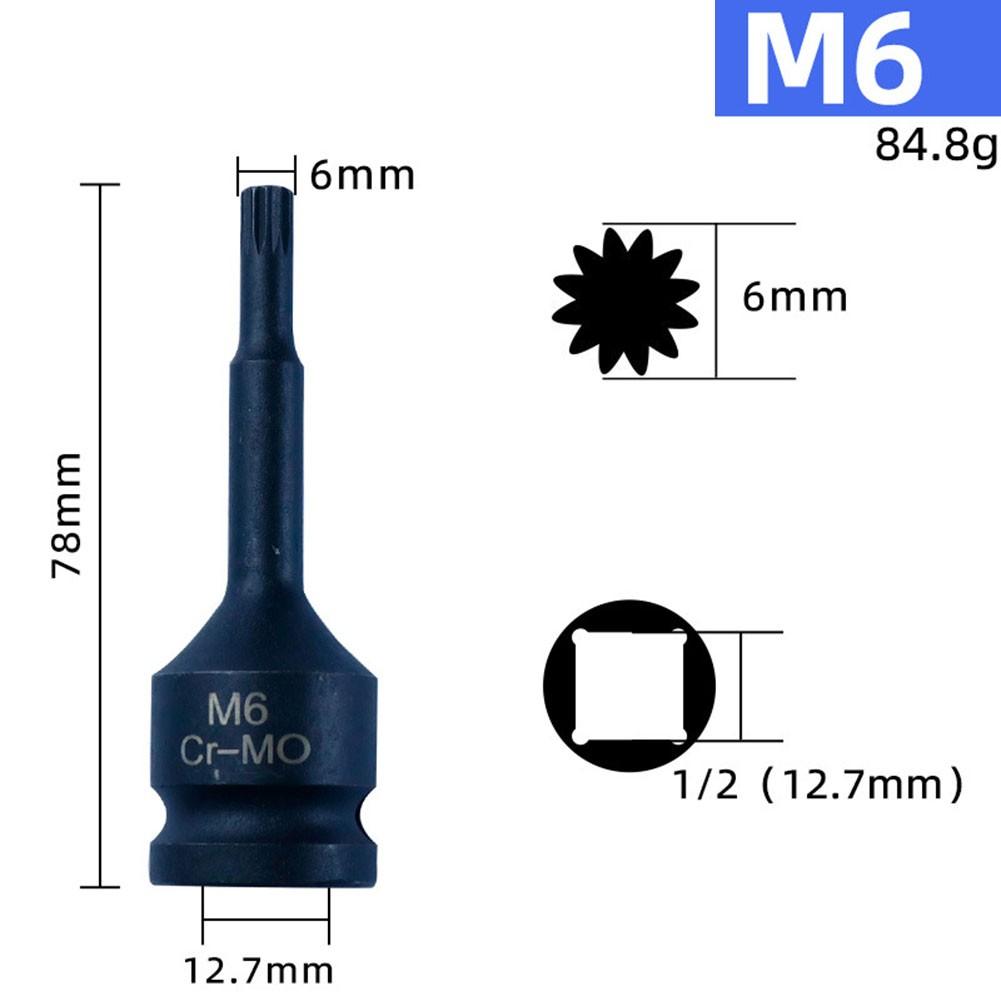 Home DIY Tool 12 Point Socket Screwdriver Bit Wrench Socket Adapter