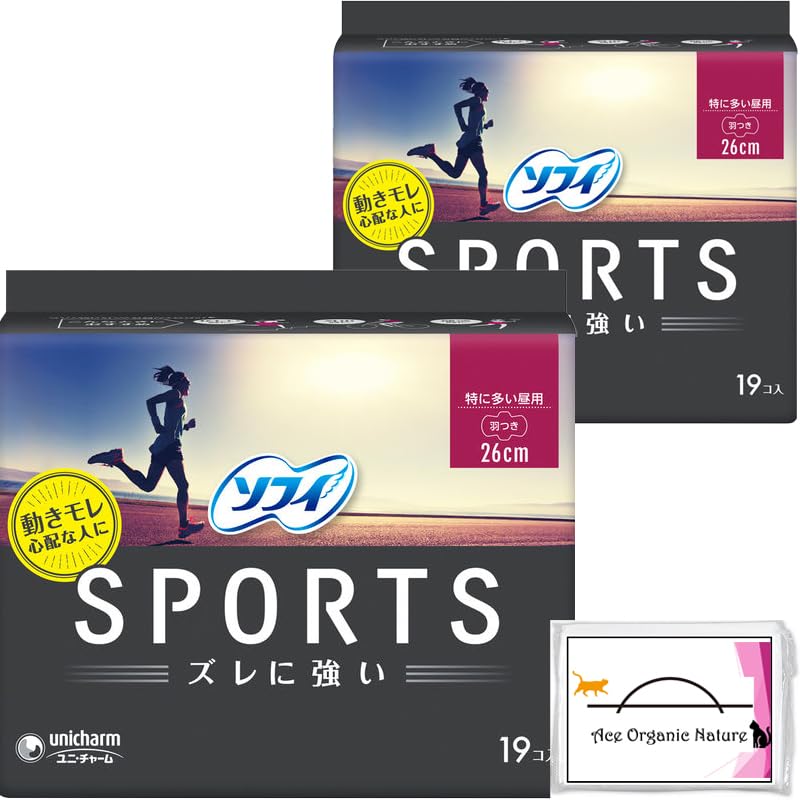 

[Оптовая закупка] Салфетка Sophie sports SPORTS Устойчива к смещению Особенно часто используется в течение дня с крыльями 26 см 19 шт. × 2 шт. набор