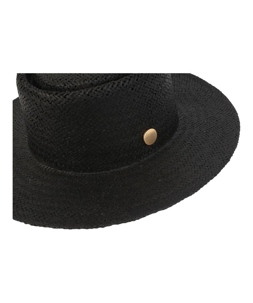 Yunibeosyeolkemiseuteuli Home Black Simple Panama Hat Panama Hat