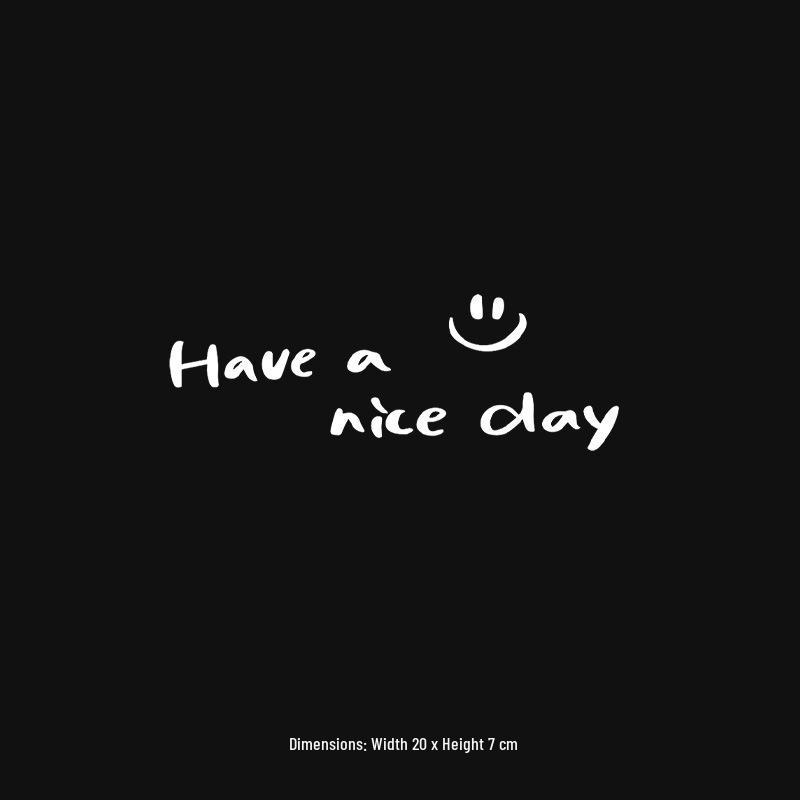 Happy Day Personalized Reflective Car Stickers for Rear Windshield or Doors