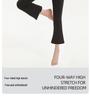 Women's Slim-Fit High-Waisted Micro-Flare Yoga Pants for Sports & Fitness, Accentuating Peach Shape, Elastic Long Pants