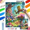 Digital Oil Painting Art Kit Forest Bunny and Tree Character Magic Chess Handmade Coloring Painting Home Decor