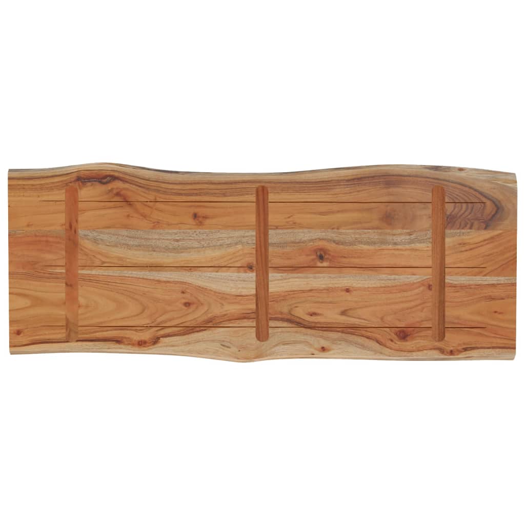 Tischplatte 90 x 40 x 2,5 cm Rechteckig Massives Akazienholz Baumkante