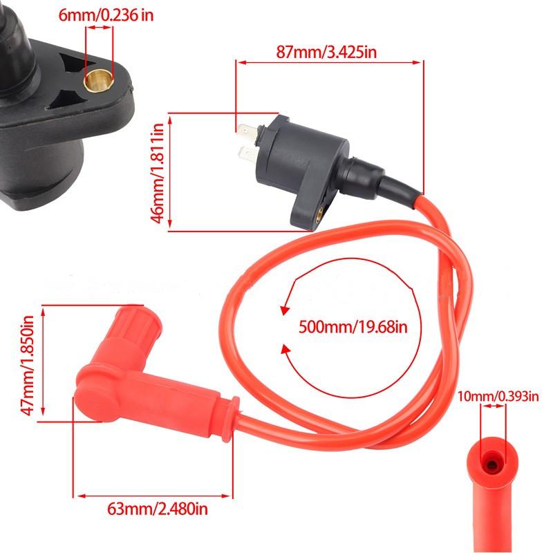 Motorcycle Racing Ignition Coil For Chinese 110Cc-250Cc Dirt Pit Bike Moped Atv Go Kart Quad Buggy Replacement Accessories