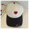 Heart Letter Baseball Hat Retro Sun Hat Fashion Embroidery Baseball Cap  Sports
