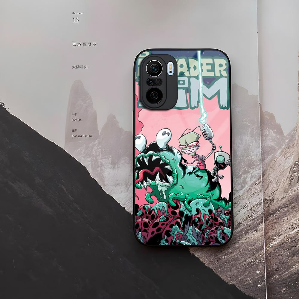 Invader Zim Phone Case Tempered Glass For Xiaomi 15 14 12 Lite Pro 13 11t Lite POCO M6 M5 X6 X5 X3 F5 F6 Pro Cover