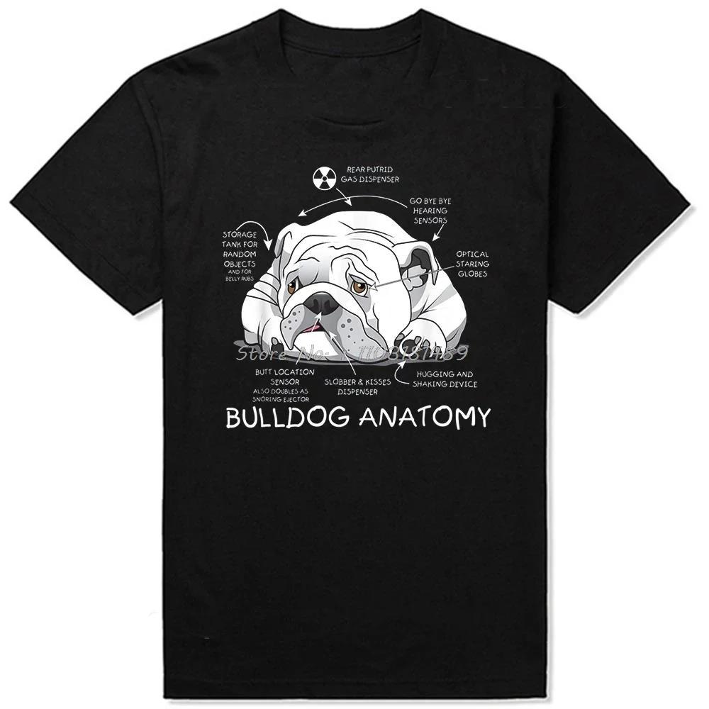 Tricou cu Gât Rotund cu Poze cu Pui de Bulldog Englez Făcând Yoga Iubitori de Câini Grafic Negru Bumbac Streetwear Mânecă Scurtă Cadouri de Ziua de Naștere Tricou