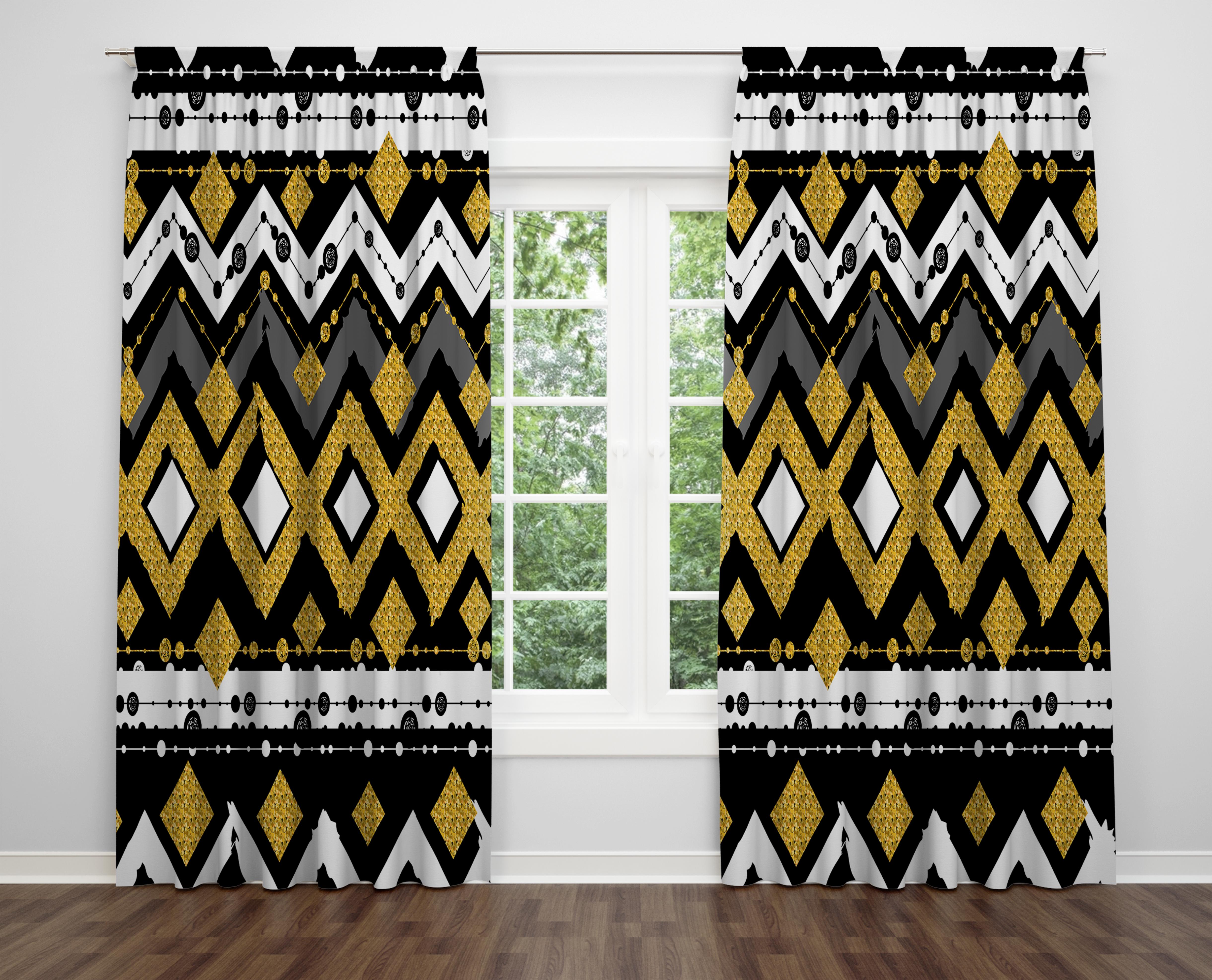 

Декоративний дизайн, високоякісна бавовняна тканина, ви можете вибрати одну або подвійну фіранку з крила 1 piece різнокольоровий