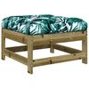 vidaXL 3-tlg. Garten-Lounge-Set mit Kissen Kiefernholz Imprägniert