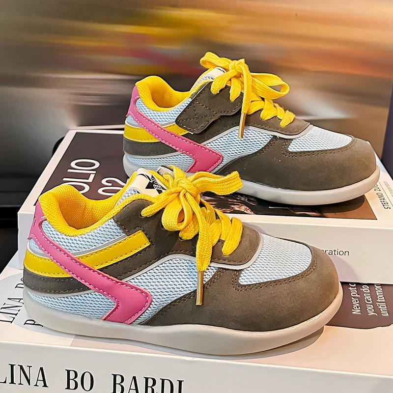 Children's Sports Shoes Girls' German Training Shoes 2025 New Autumn Girls' German Training Shoes Boys' Sports Shoes Medium and Large Children's Soft