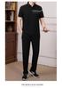 Dad's Summer Ice Silk Quick-Dry Sportswear Set - Men's Short Sleeve Father's Day Outfit