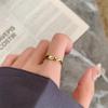 Gold-Plated Titanium Steel Star & Moon Ring – Japanese-Korean Retro Style for Women