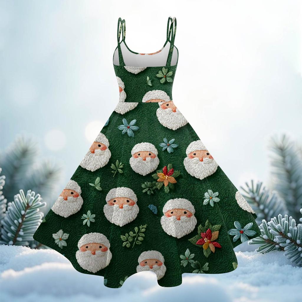 Women's  Print Sexy Off-The-Shoulder Punk Vintage Dress