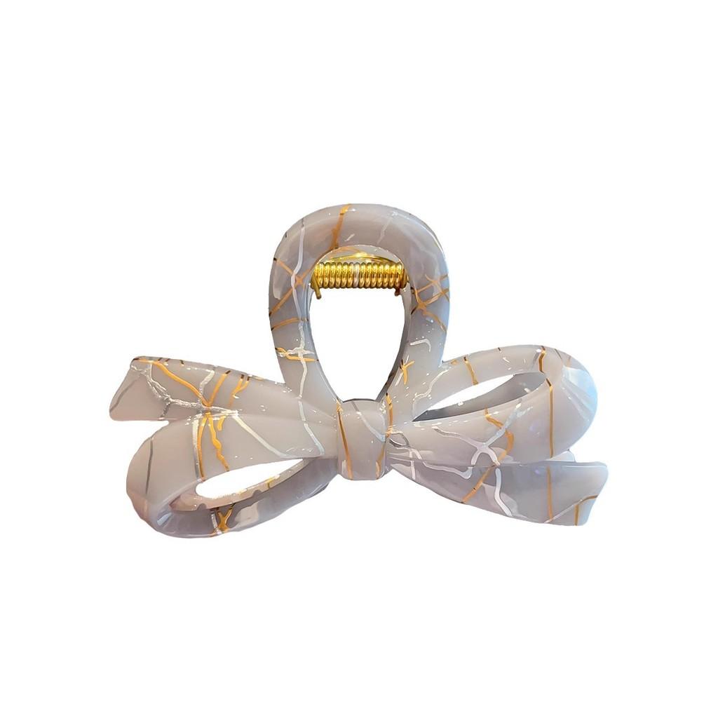 Butterfly Hair Claw With Gold Silver Thread For Womens Fashion Hair Accessories