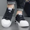 Men's canvas shoes spring and autumn skateboard shoes men's soft soles casual trend youth learning