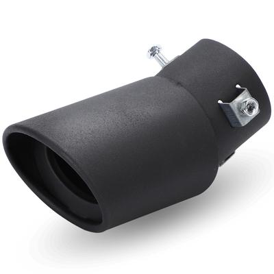 Ruhig Wunsch Schalldämpfer Cutter Abwärts gerichtet Lied Single Slush Oval Aufklappbar Single Edelstahl Leichtgewicht Automobil Mattschwarz Universal