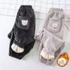 Autumn Children's Fashion Casual Plus Velvet Thick Warm Ankle Pants