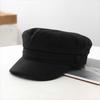 Retro Fashion Octagonal Cap Cotton Linen Ladies Flat Cap Breathable Women Berets  Outdoor