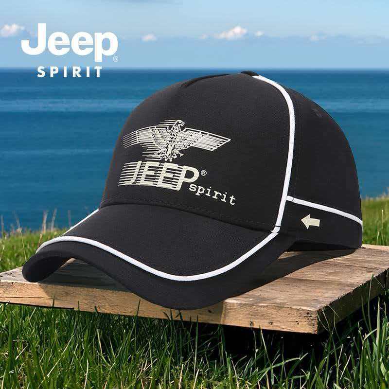 Jeep JEEP 2026 New Unisex Outdoor Sports Baseball Cap for Leisure Travel and Fishing Sun Protection Hat Adjustable чёрный