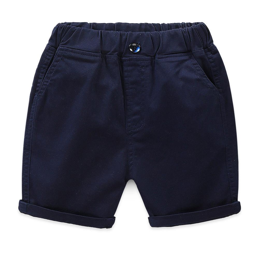 Nouveau Short Décontracté d'Été pour Garçons et Filles Bébé Couleur Unie Coton Short de Plage Lâche Pantalon Vêtements pour Enfants 2-8 Ans