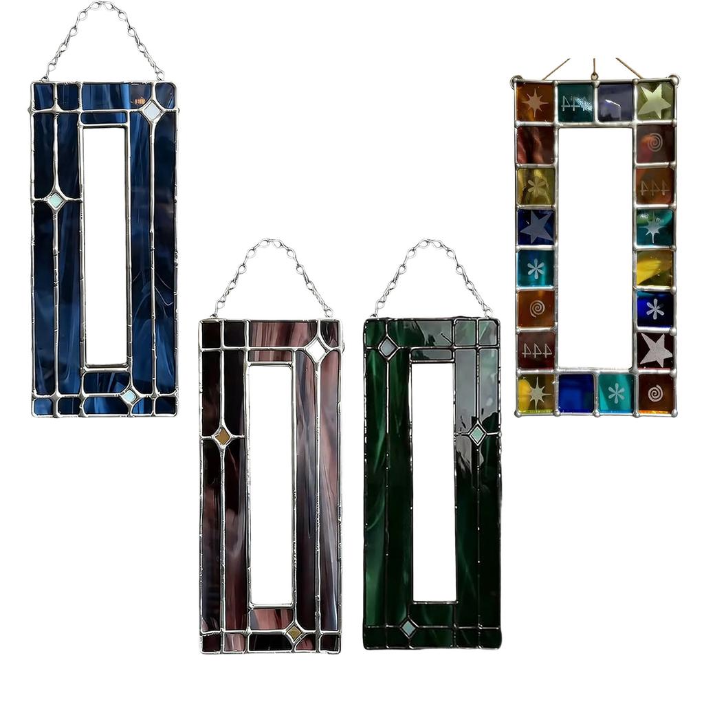 Colorful Acrylic Photobooth Frame with Hanging Chain Vertical Wall Gallery Photo Strips Frame For Wall Or Window Display