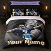 Set Biancheria da Letto Personalizzato con Nome Erling Haaland 1 Copripiumino + 2 Federe Logo Calcio Regalo Personalizzato per Occasioni Speciali Decorazione Camera da Letto