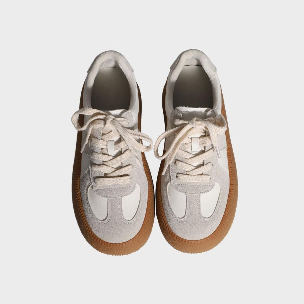 Strictly selected German training shoes women's shoes spring shoes Huizhou women's shoes spring low-top women's casual single shoes thick-soled Fo
