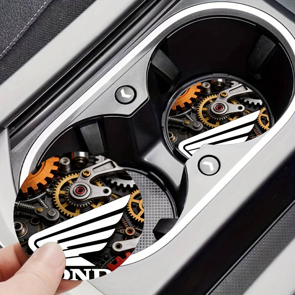 

For Honda New Car Cup Holder Anti-Slip Silicone 7cm Insert Coaster Mat Universal Car Accessories Black Fit Most Cars (as the picture,7x7cm)