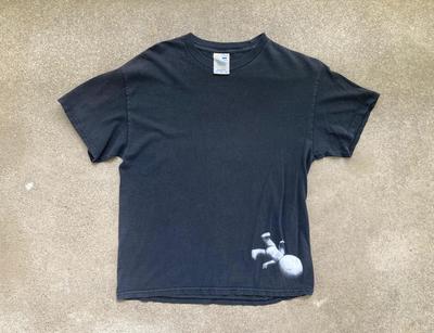 Vintage PETER GABRIEL Growing Up 2002 Konzerttour Schwarzes T-SHIRT Größe Medium Large Band Y2K 2000er