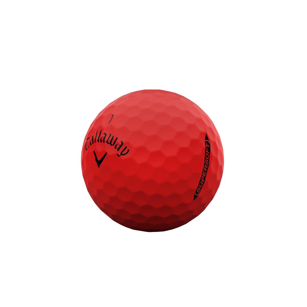 Callaway Golf Ball SUPERSOFT RED 25 1 Dozen (12 Pieces) 2-piece Construction Red