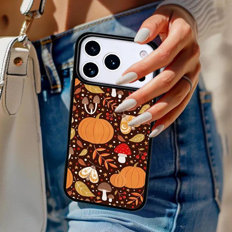Mushroom Soft Phone Case For iPhone 17 Air 14 15 13 12 Max Cover For Apple 16e 11 Pro Max Plus Coque