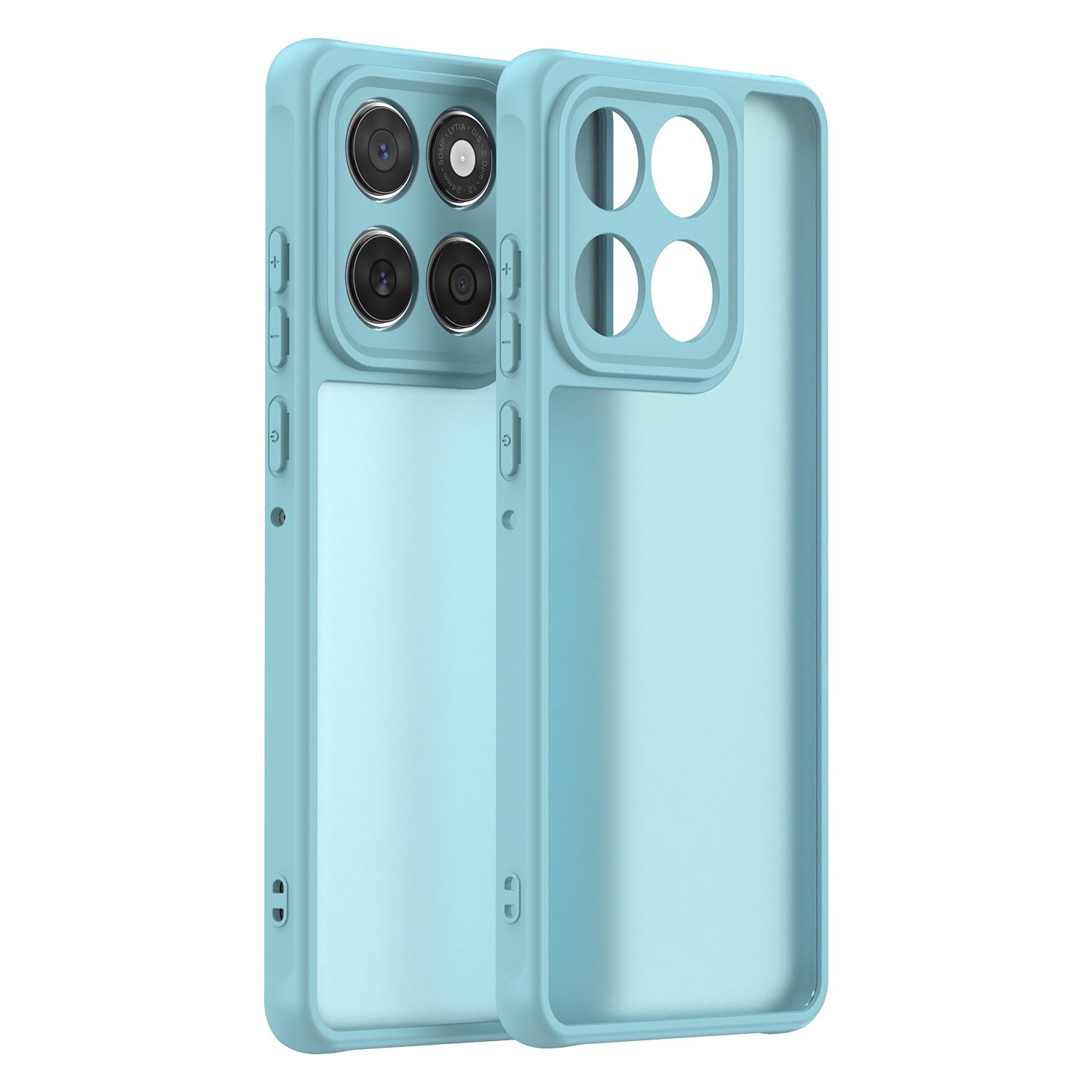 

Phone Case For Motorola Edge 60 Fusion 5G/Edge 60 5G Drop Proof Airbags Frosted Translucent PC + TPU Phone Back Cover
