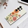 For Samsung Galaxy S25 Ultra Case Beautiful Flowers Pattern Printing Straight Edge TPU Phone Back Cover