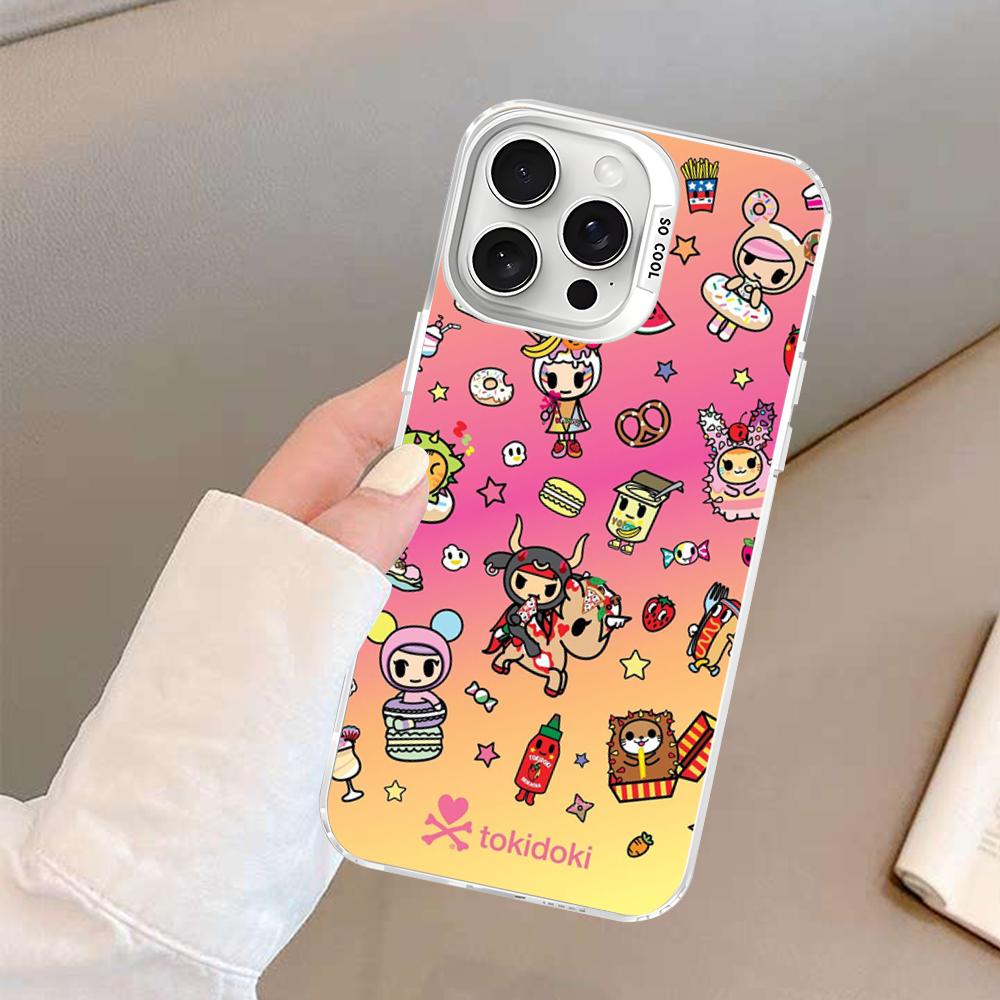 Japan Tokidoki Anime Phone Case For IPhone 16 15 14 13 12 11 Pro Max X XR XSMAX 8 7 Plus Matte Shockproof Back Cover
