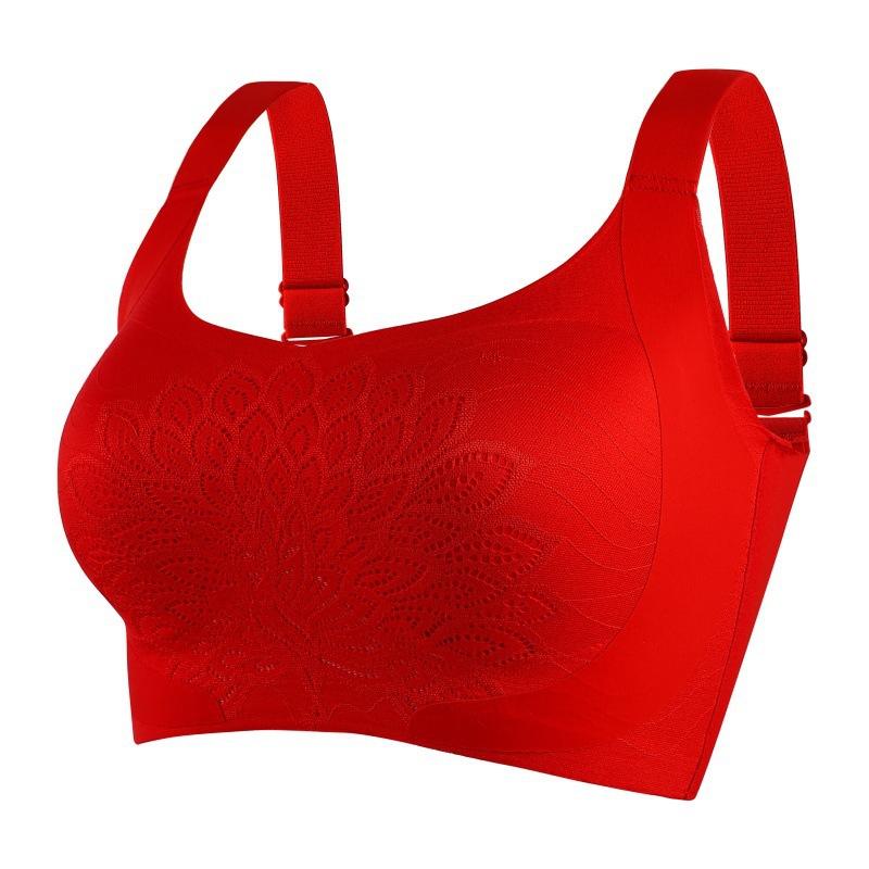 Large Women's Underwear Seamless Bra Beautiful Vest Style Bra Breathable Underwire Bra