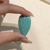 1Pc Natural Stone Elongated Heart Pendant 24×40mm Single Hole Gemstone Charm For DIY Necklace Jewelry Making