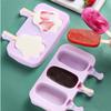 Creative Food Grade Silicone Cartoon DIY Home Ice Cream Popsicle Mold,Portable,Low Temperature and High Temperature Resistance